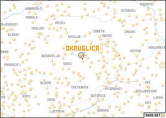 map of Okruglica