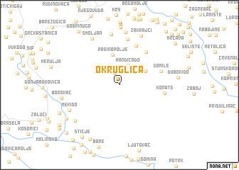 map of Okruglica
