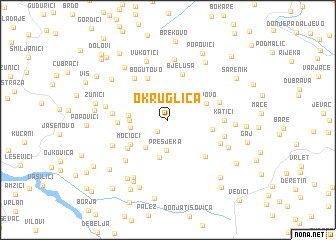 map of Okruglica