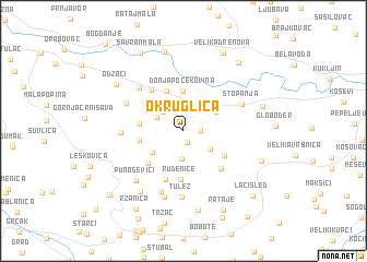 map of Okruglica