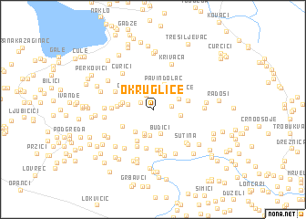 map of Okruglice