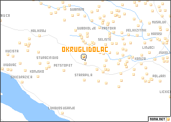 map of (( Okrugli Dolac ))