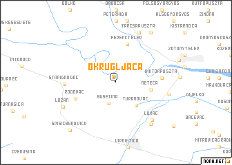 map of Okrugljača