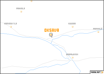 map of Oksava