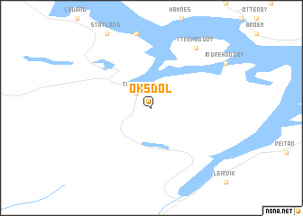 map of Oksdøl