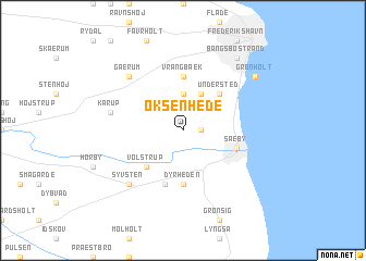 map of Øksenhede