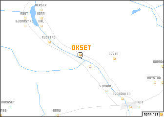 map of Økset