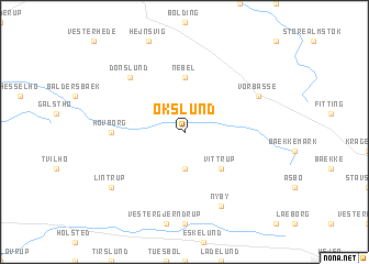 map of Okslund