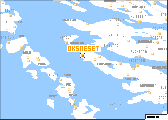 map of Oksneset