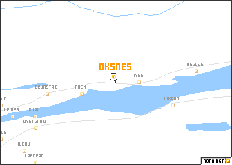 map of Øksnes