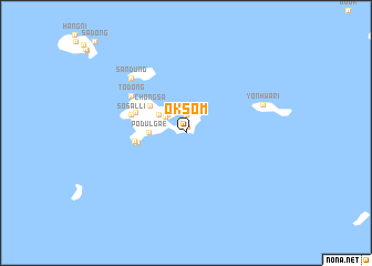 map of Oksŏm