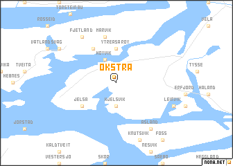 map of Økstra