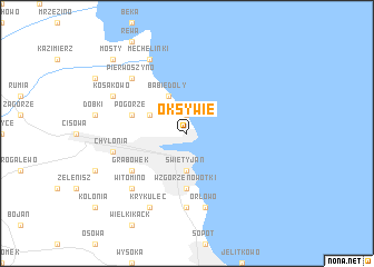 map of Oksywie