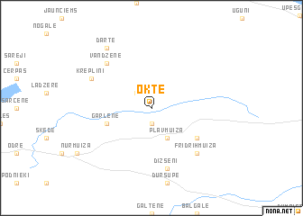 map of Okte