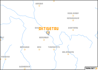 map of Oktidetau