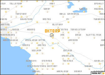 map of Oktorp