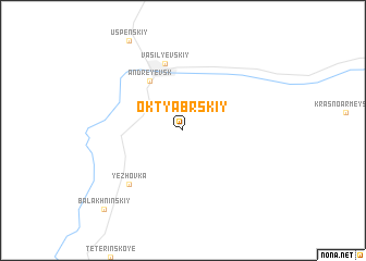map of Oktyabr\
