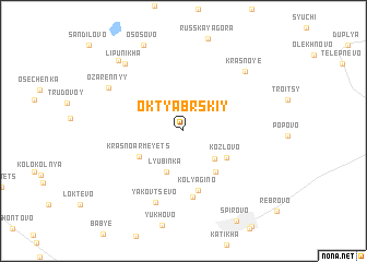 map of Oktyabr\