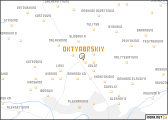 map of Oktyabr\