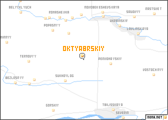 map of Oktyabr\