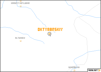 map of Oktyabr\