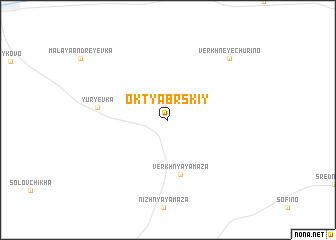 map of Oktyabr\