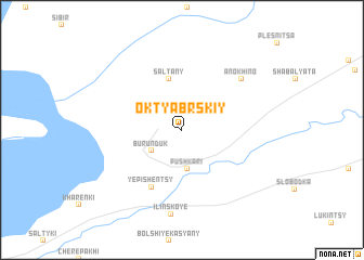 map of Oktyabr\