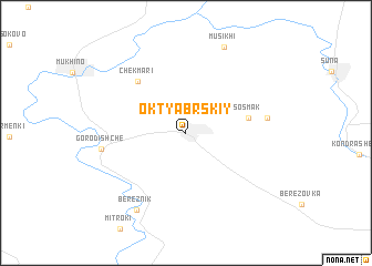 map of Oktyabr\