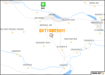map of Oktyabr\