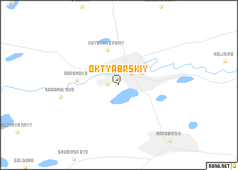 map of Oktyabr\