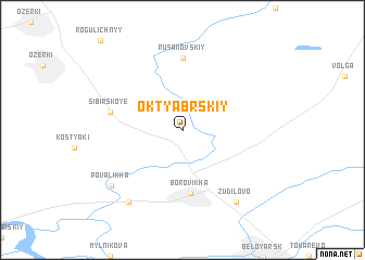 map of Oktyabr\