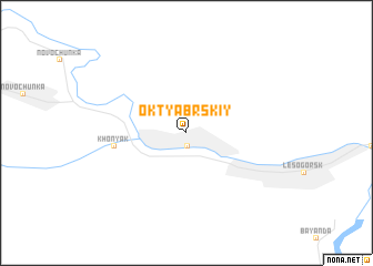 map of Oktyabr\