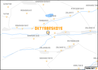 map of Oktyabr\