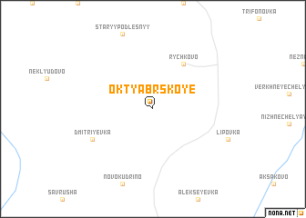 map of Oktyabr\