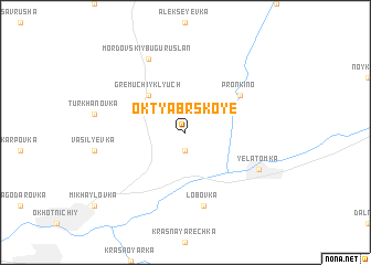 map of Oktyabr\