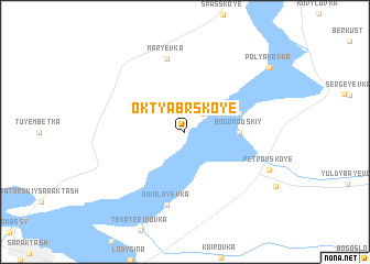 map of Oktyabr\