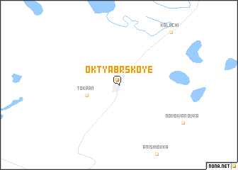 map of Oktyabr\