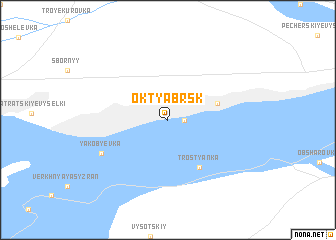 map of Oktyabr\