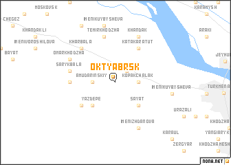 map of Oktyabrʼsk