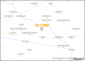 map of Oktyabrʼ
