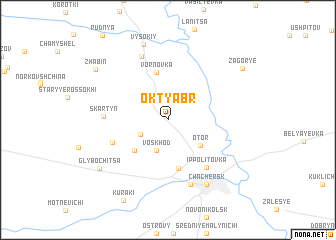 map of Oktyabrʼ