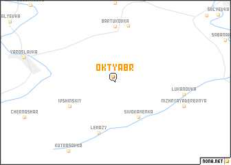 map of Oktyabr\