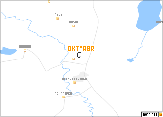 map of Oktyabrʼ