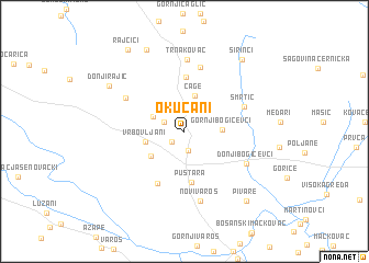 map of Okučani