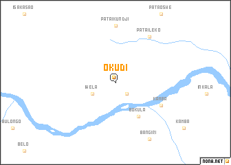 map of Okudi