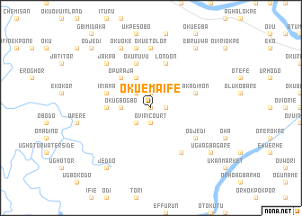 map of Okuemaife