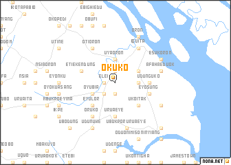 map of Okuko