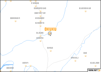 map of Okuku