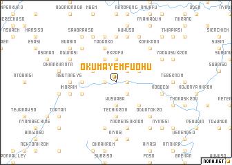 map of Okumayemfuohu