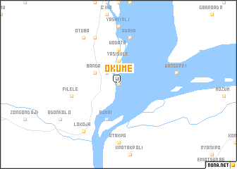 map of Okume